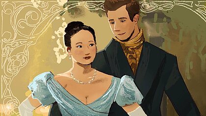 Auf dem Bild sieht man Sophie Baek und Benedict nebeneinander stehend.