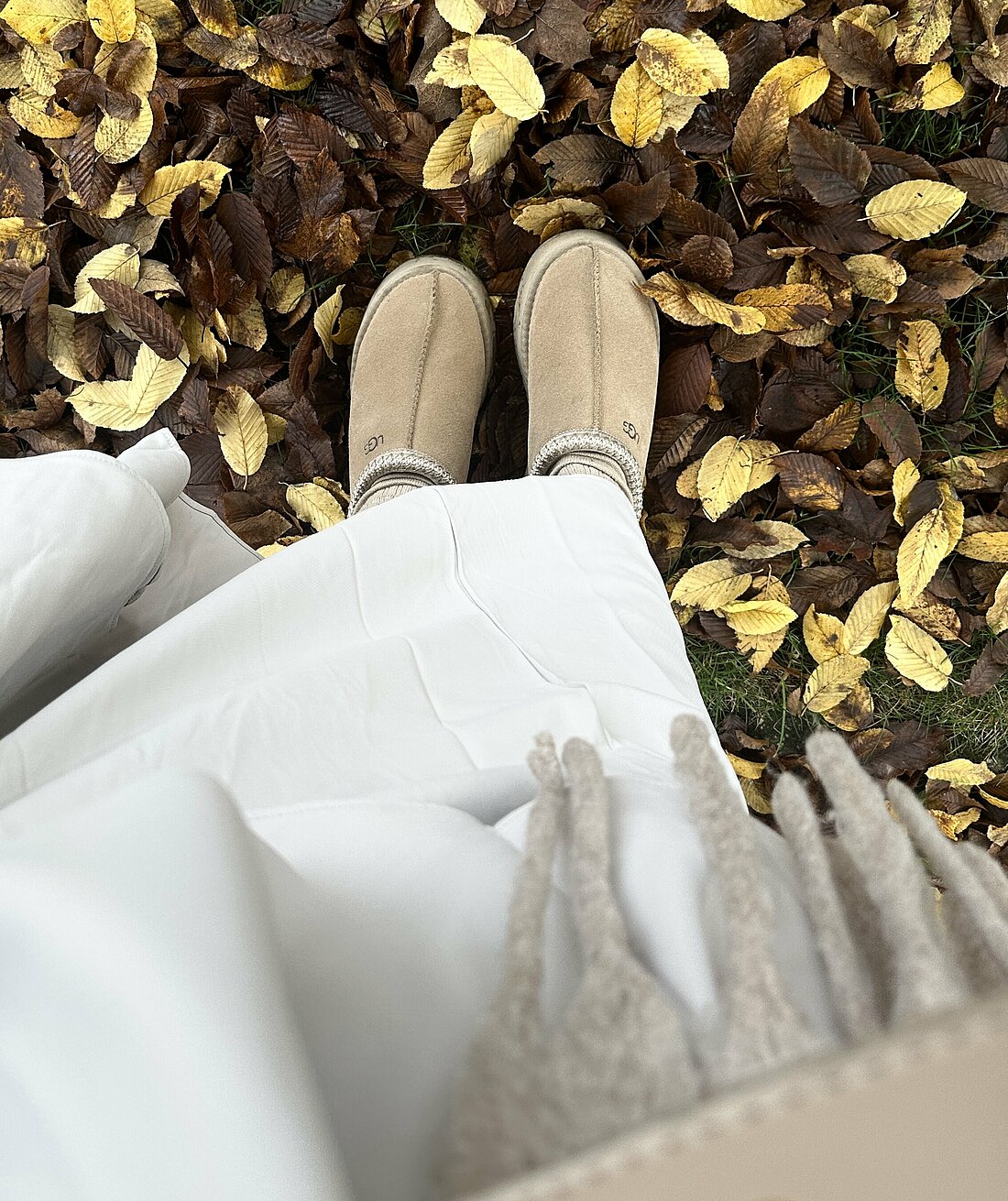 Die Ugg Boots im herbstlichem Umfeld (Foto: Fatima Sara Boukhriss)